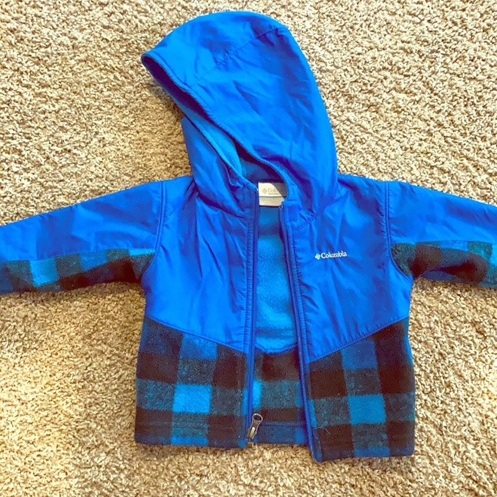 Columbia Baby Fleece Jacket Blue Buffalo Check
